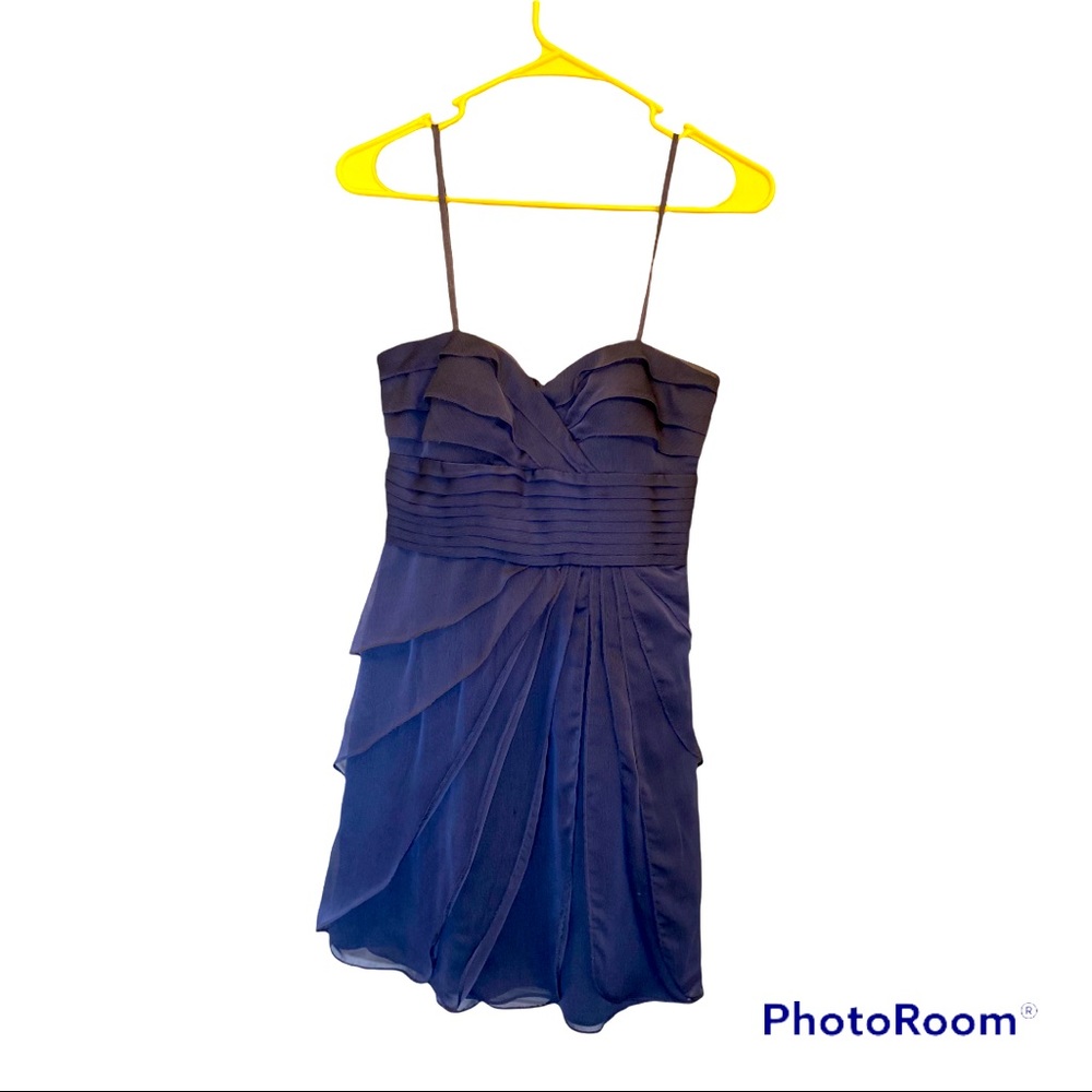 Adrianna Papell Evening Grey Sleeveless Cocktail Party Dress 2P Y2K.